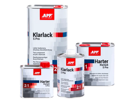 Vernis acrylique HS haute brillance – APP Klarlack S Pro 2:1 + Durcisseur -  ProFinish Distribution