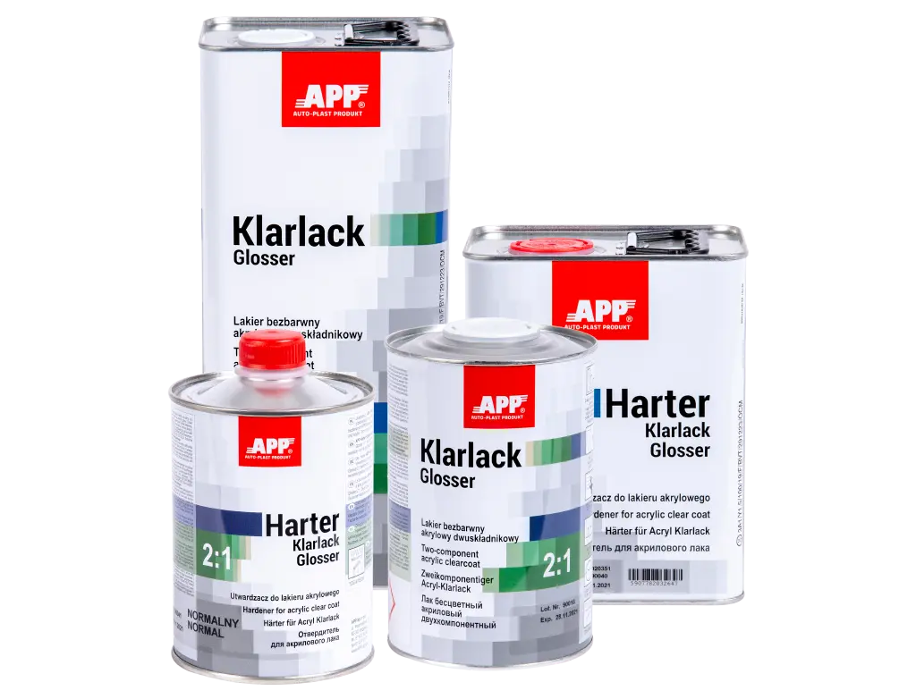 Vernis acrylique HS ultra brillant – APP Klarlack Glosser 2:1 + Durcisseur -  ProFinish Distribution