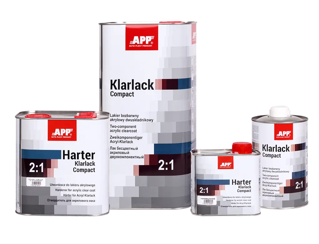 Vernis acrylique à durcissement rapide – APP Klarlack Compact 2:1 + Durcisseur -  ProFinish Distribution