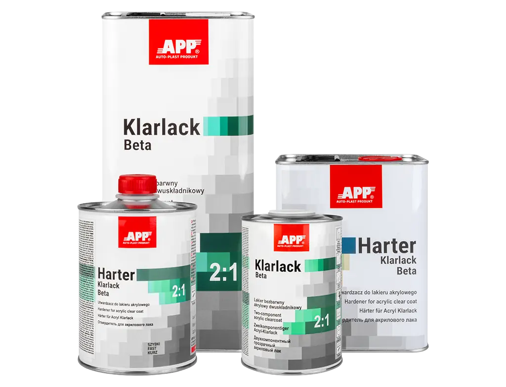Vernis acrylique transparent polyvalent – APP Klarlack Beta 2:1 +Durcisseur -  ProFinish Distribution